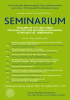 Plakat z programem seminarium