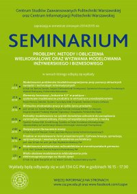 Plakat z programem seminarium